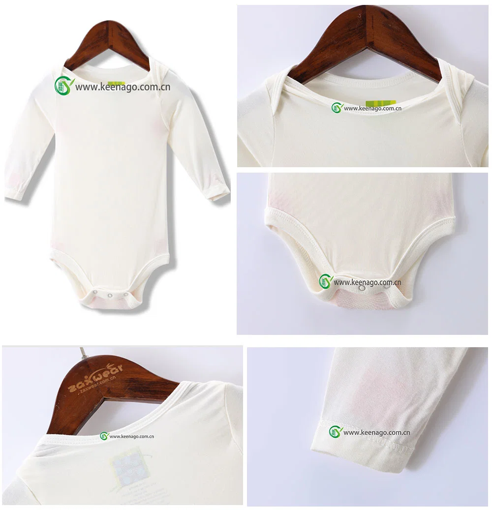 Sustainable 95% Bamboo Viscose 5% Spandex One Piece OEM Custom Made Solid Romper Kids Wear Baby Romper