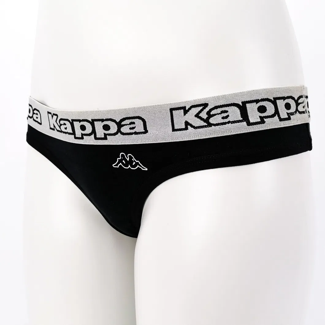 Customize Logo Knitt Cotton Sexy Ladies Thongs Underpants with Factory Price