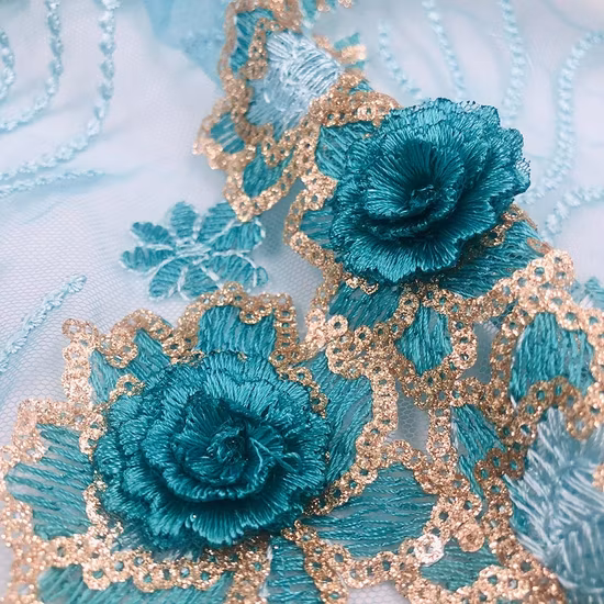 Polyester / Cotton Lace Fabric Embroidery Lace for Garment Accessories Underwear Accessory