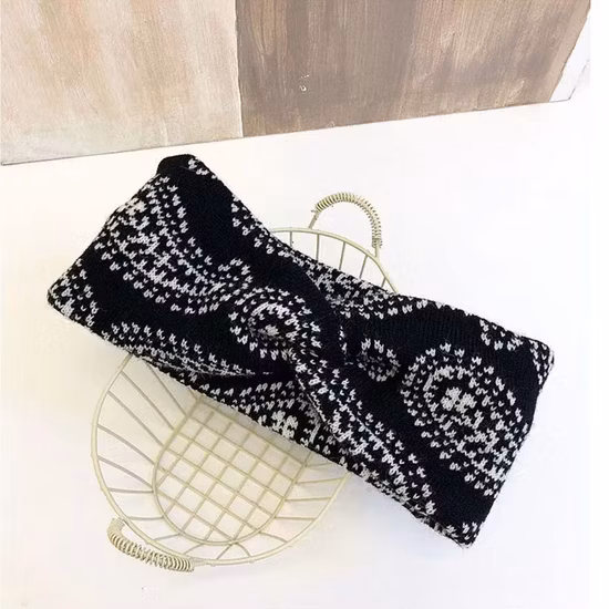 New Product Fashion Baby Headband Cotton Print Hot Trending Hair Accessories Band for Kids Bunny Ear Cute Headband Bows