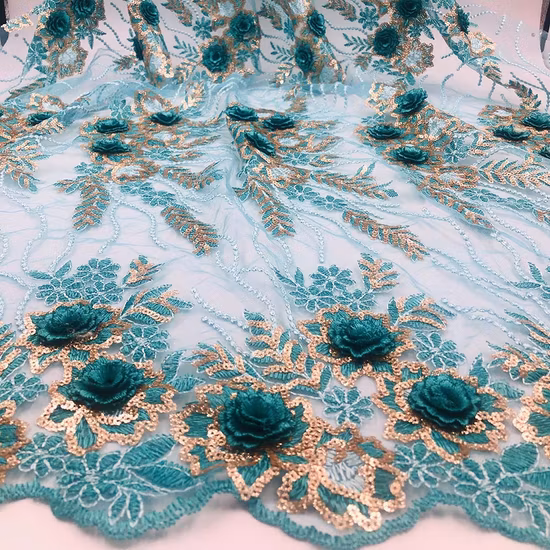 Polyester / Cotton Lace Fabric Embroidery Lace for Garment Accessories Underwear Accessory
