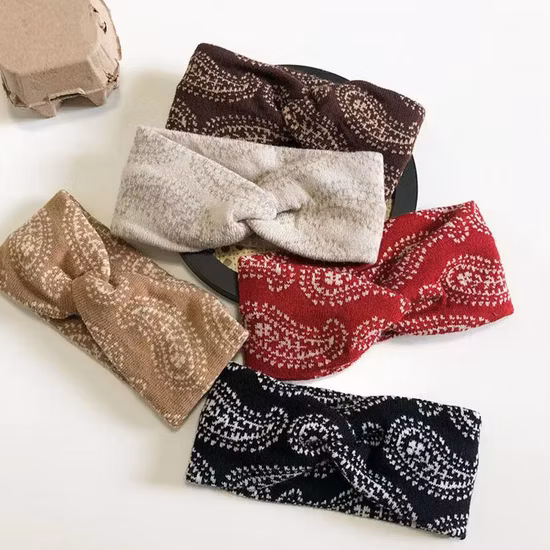 New Product Fashion Baby Headband Cotton Print Hot Trending Hair Accessories Band for Kids Bunny Ear Cute Headband Bows