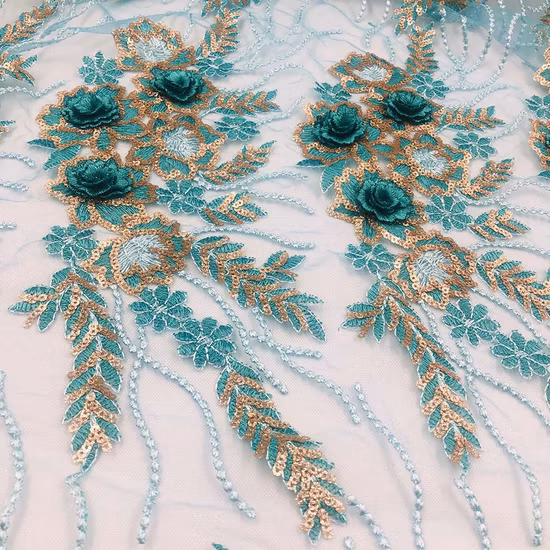 Polyester / Cotton Lace Fabric Embroidery Lace for Garment Accessories Underwear Accessory