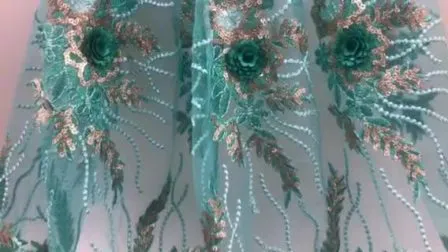 Polyester / Cotton Lace Fabric Embroidery Lace for Garment Accessories Underwear Accessory
