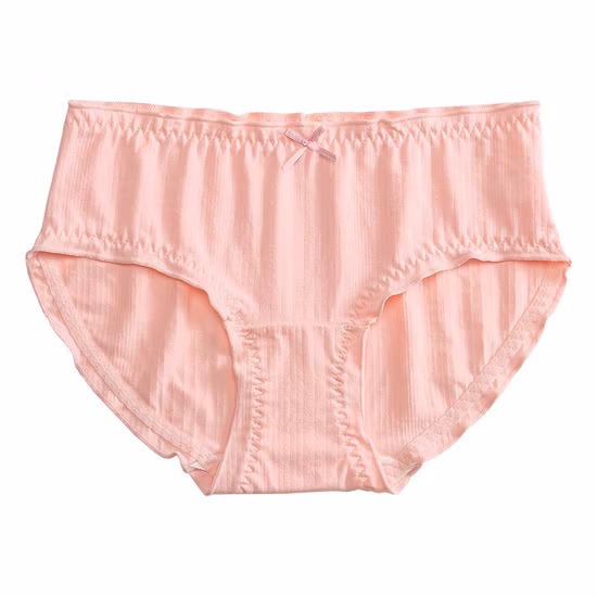 Customize Logo Knitt Cotton Sexy Ladies Thongs Underpants with Factory Price