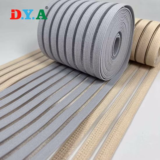 Soft Breathable Fish Line Nylon Rubber Medical Knitted Elastic Band for Medical Body Support