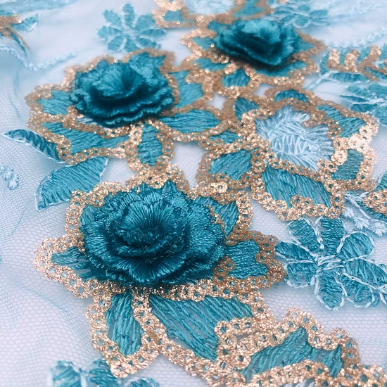 Polyester / Cotton Lace Fabric Embroidery Lace for Garment Accessories Underwear Accessory